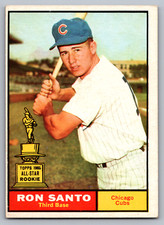 1961 TOPPS #35 RON SANTO CUBS ROOKIE