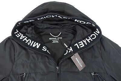 MICHAEL KORS CH3205H67F BLACK XL LOGO TAPE HOODED WOVEN MICHAEL KORS CH3205H67F BLACK XL LOGO TAPE HOODED WOVEN