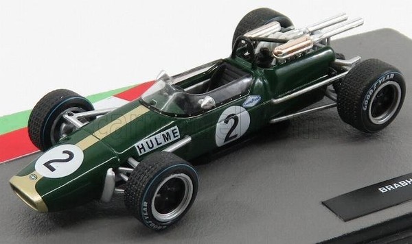 Modellauto Statisch Diecast Brabham F1 Repco BT24 #2 1967 Hulme Scale 1/43-image