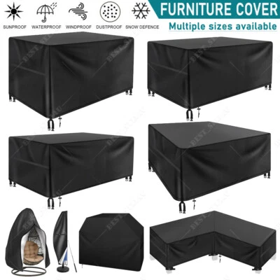 Heavy Duty Waterproof Garden Patio Furniture Cover for Rattan Table Sofa Outdoor