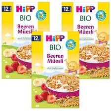 3X 200G Hipp Children Berry Muesli Without Added Sugar From 12 Months 1-3 Years