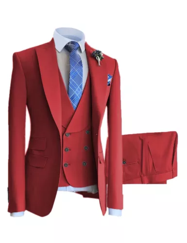 Men’s Suit 3 Piece White Meeting Party Wedding Business Formal Occasions - Picture 36 of 44
