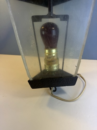 Vintage Hammered Cast Aluminum Porch Light Pebble Textured Wall Sconce Mcm - Picture 10 of 10