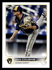 Jake Cousins 2022 Topps #20 Milwaukee Brewers ROOKIE Buy10get5FREE