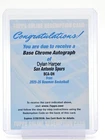 DYLAN HARPER 2025-26 BOWMAN CHROME ROOKIE AUTO REDEMPTION SPURS RC Q4155