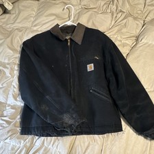 Vintage Carhartt Detroit Jacket J97 Large Distressed
