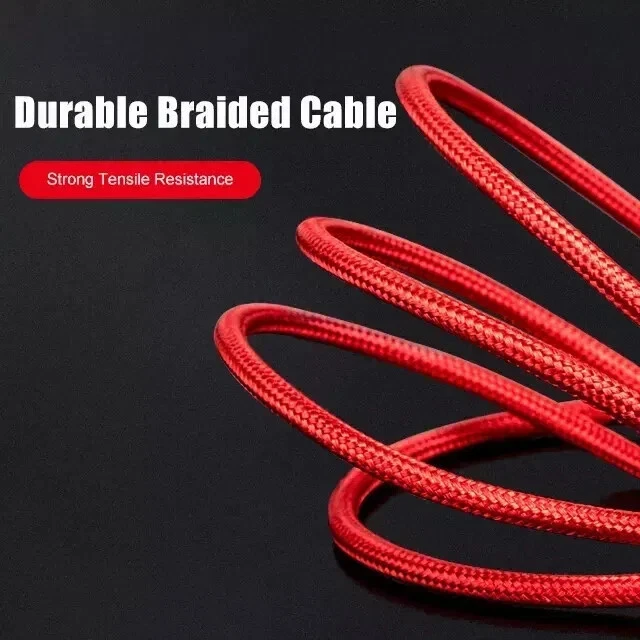 HeavyDuty 3 in 1 Multi USB Charger Charging Cable For Type-C iPhone USB Micro - Image 2 of 4