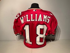 Game Worn 1995 Ottawa Roughriders #18 Nigel Williams CFL Football Starter Jersey