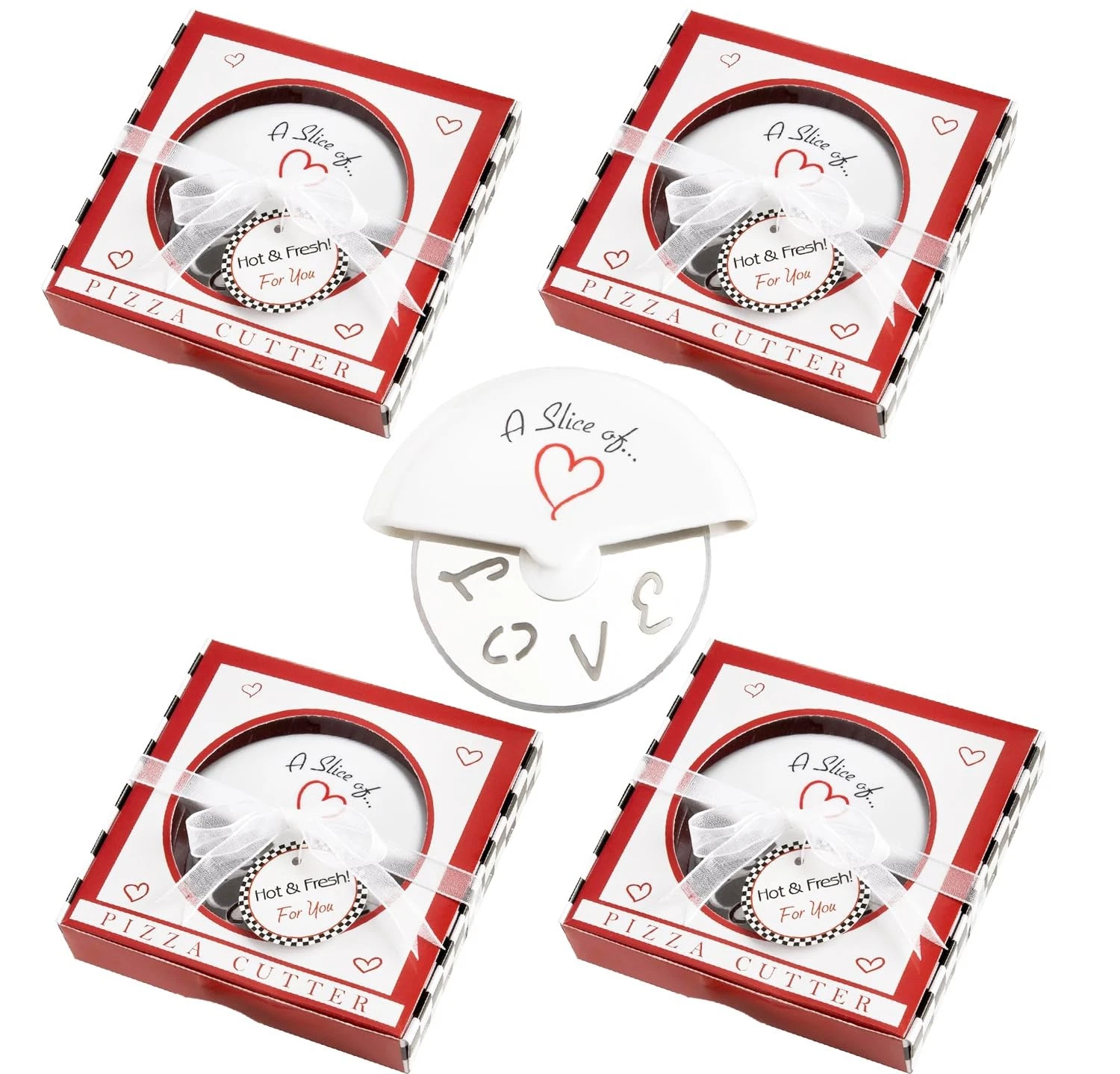 10 Pcs Mini Stainless Steel Pizza Cutter for Bridal Wedding Favor Baby Shower...