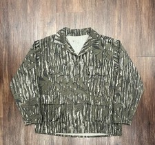 Vintage Realtree Green Leaf Camo Hunting Outdoors Button-Up Shirt LS - Size L