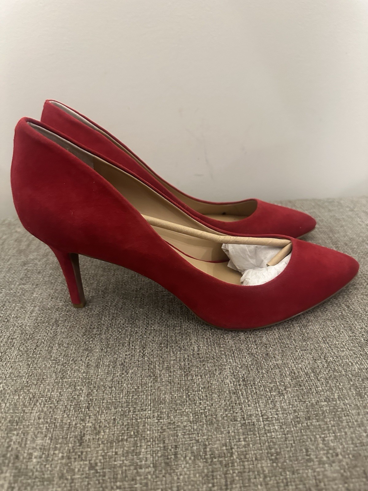 INC International Concepts Red Suede Pumps Size 12