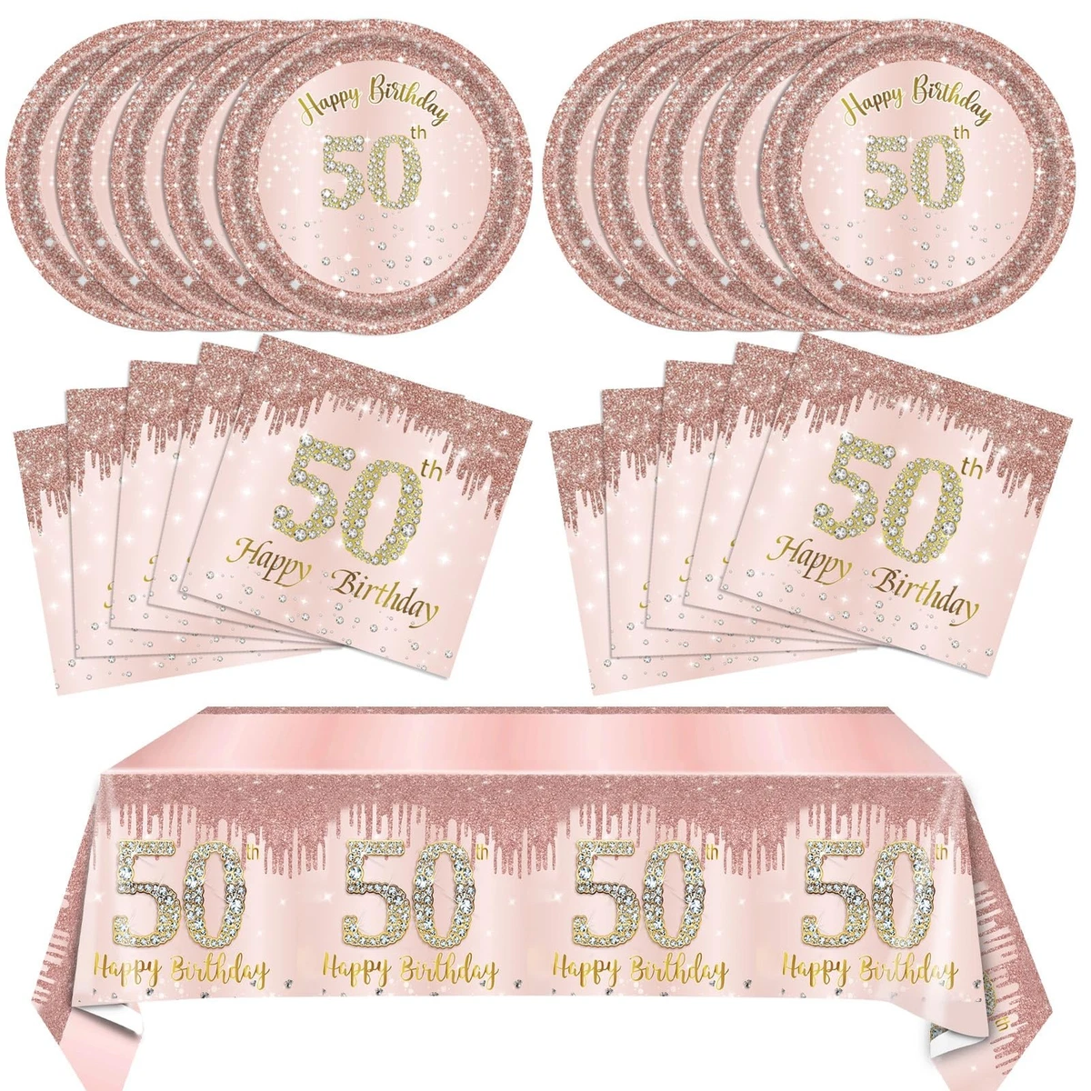 Elegante Grafica Per Celebrazione Di 50 Anni in Oro Rosa - Con Spazio Per Testo Illustrazione di Stock - Illustrazione di celebrazione, decorazione: 304776953
