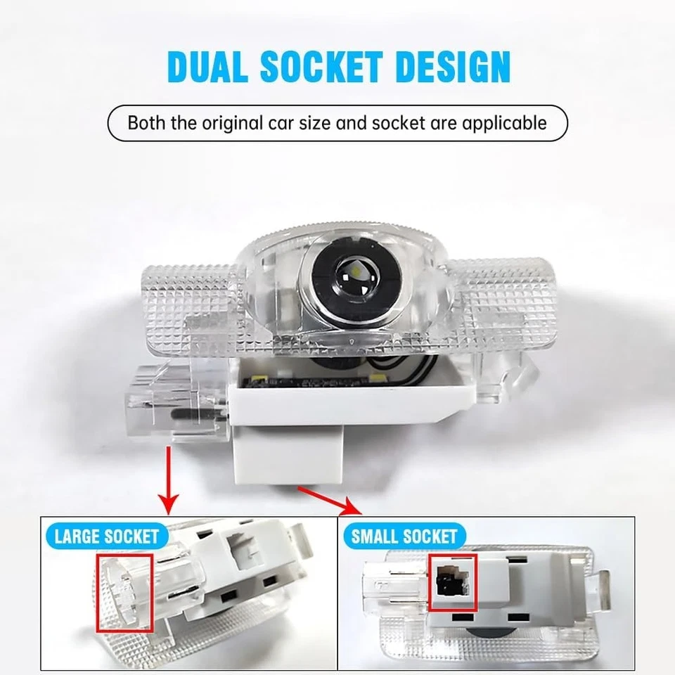 2x Proyector de sombra láser LED para automóvil Luz de charco para Lexus RX NX UX GX LX ES IS GS Foto 4 de 4
