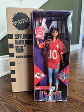 Mattel Barbie Signature 2024 Super Bowl Kansas City Chiefs Doll HRM76