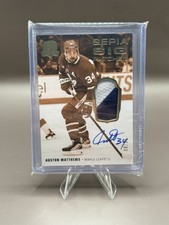 Austin Matthews UD Sepia Sig Patches Auto 08/35 The Cup 2022-2023