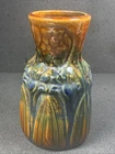 Brush Mccoy pottery amaryllis Cabinet Vase, Antique! 4 1/2” Tall, Beautiful!