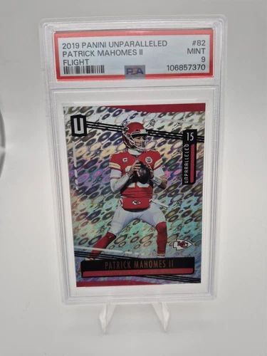 2019 Panini Unparalleled Flight #82 Patrick Mahomes Chiefs PSA 9
