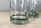 (6) Vintage Libbey Polka Dot Red Green Stripe Tumbler Cooler Glasses — photo 5