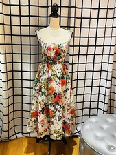 Anthropologie Floral Dress NWT Size 6 Retail $170 100% Cotton