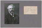 Verne, Jules (1828-1905) - Fine autograph letter signed matted with photograph