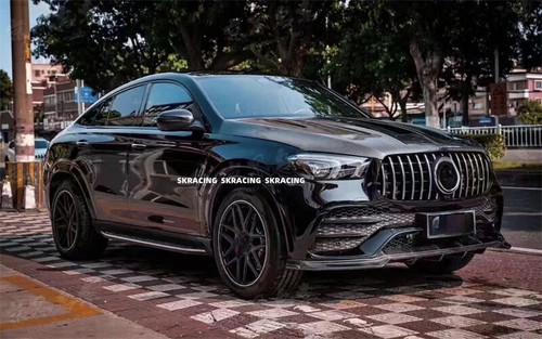Carbon Fiber Front Lip Body kits Fits Mercedes Benz GLE53 GLE63 Coupe 2021-2024 - Picture 6 of 10