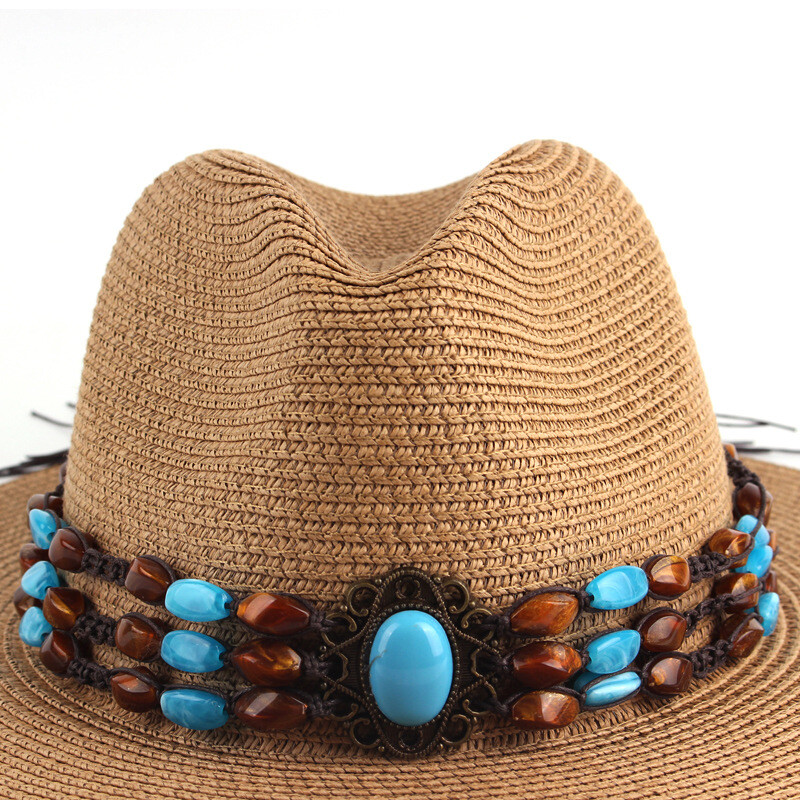 4 men,women cowboy hat band Ethnic western rural cowgirl hatbans beaded.#vintage NICENEEDED 4 Pcs Cowboy Hat Bands, Ethnic Western Hat Belts  main image 4