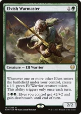 MTG Magic the Gathering Elvish Warmaster (167/551) Kaldheim LP