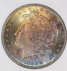1882-O Morgan Dollar $1 Uncirculated coin with  Awesome color!