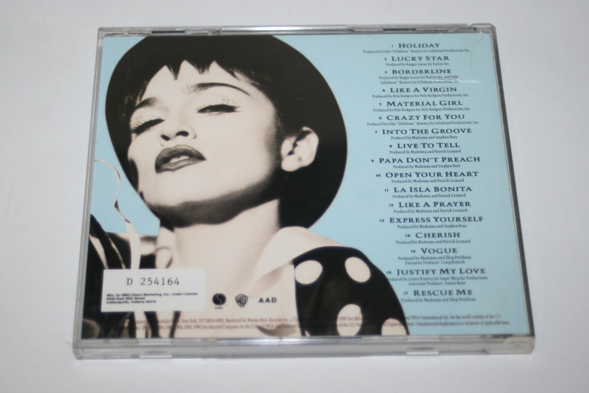 MADONNA The Immaculate Collection CD Album 9-26440-2 | eBay