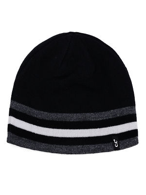Cc Mens Beanie New Men's Plain Striped Skull Cap Winter Knit Short