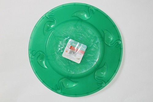 1 piece 9.5" dia. Flamingo Serving Tray - Green, Purple, Pink, Yellow () - Picture 7 of 16