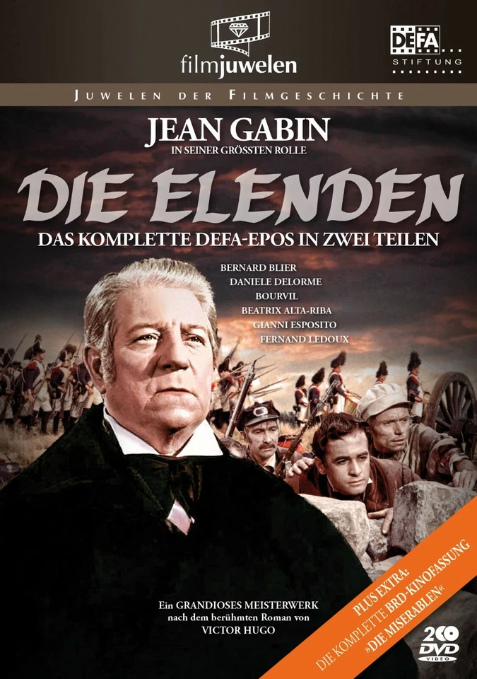 Die Elenden 1-2 (1958) - Jean Gabin - Die Miserablen - DEFA Filmjuwelen [DVD] - Bild 3 von 4