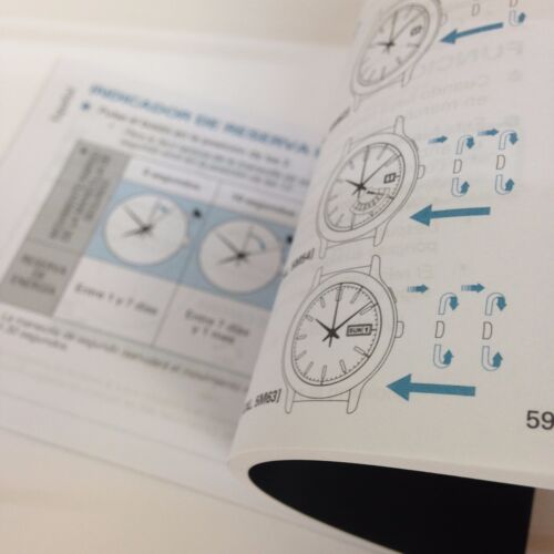 SEIKO KINETIC Multi Languages Watch Instructions Booklet Cal. 5M54 5M62 & 5M63 - Picture 4 of 6