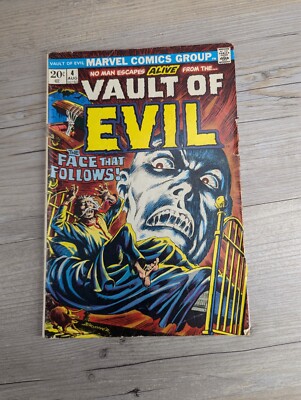 Vault Of Evil #4 August 1973 Marvel Comics The Face That Follows The Old Mill