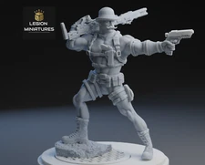 Dum Dum Dugan Resin Sculpture Statue Model Kit  Marvel Unpainted/Unassembled