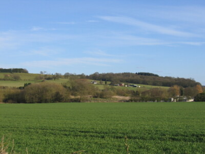 Laugenwiesen Der Blick vom Reitweg zur Alvechurch Lodge Far c2006