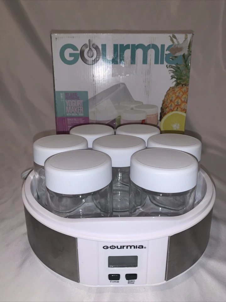 Gourmia GYM1620 Yogurtera Digital con 7 Tarros de Vidrio Personaliza a tu Sabor Foto 2 de 4
