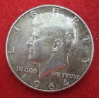1964 (P) Kennedy Silver Half Dollar - Circulated - Actual Coin O40