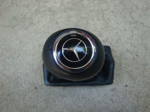 MERCEDES SL R230 03-11 SL500 SL550 SHIFTER KNOB LEATHER BOOT BLACK - Picture 4 of 5