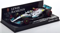 1:43 Minichamps Mercedes Amg F1 W13 Gp Bahrain Hamilton 2022