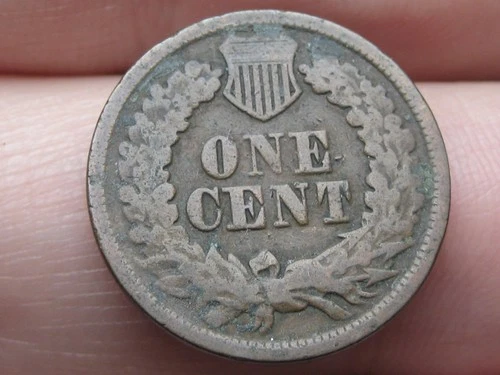 1864 L Indian Head Cent Penny, With L, Pointed Bust, VG/Fine Details