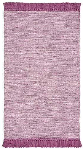 Montauk Collection Accent Rug - 3' x 5', Pink, Handmade Tassel Cotton, Ideal - Image 3 of 4