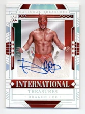 2024 Panini National Treasures WWE International Silver Dragon Lee Auto 10/25