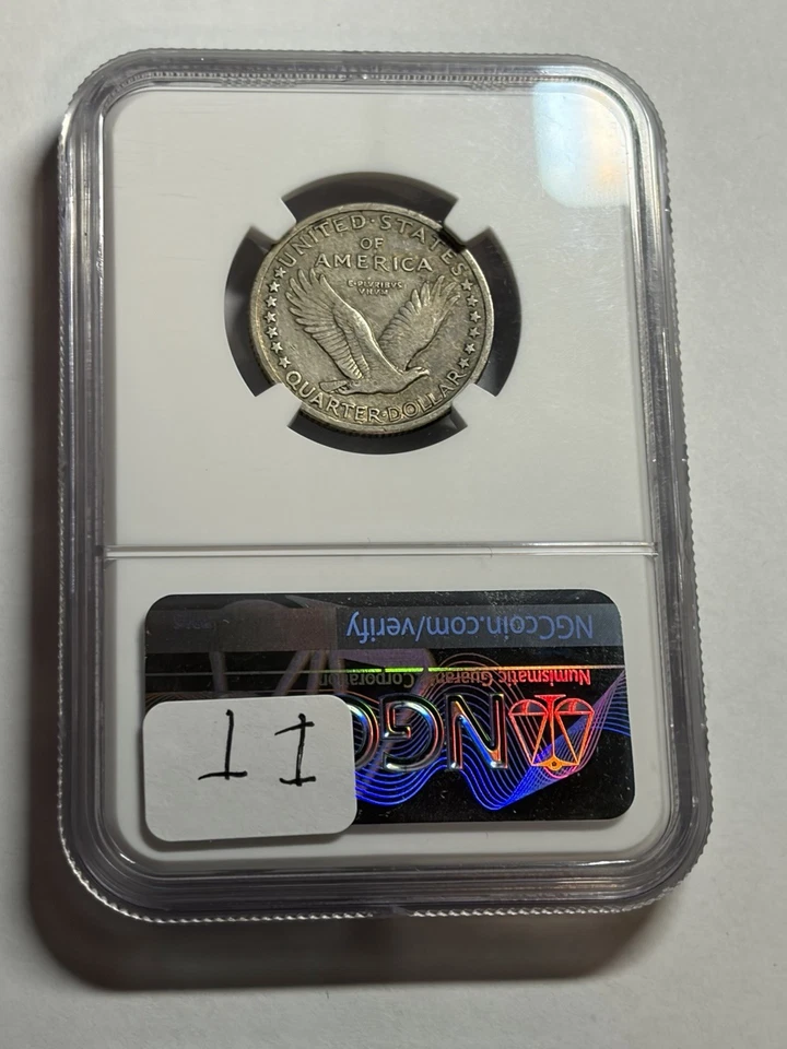 1917 Standing Liberty Quarter 25¢ Type 1 NGC VF30 Better Variety - Image 2 of 4