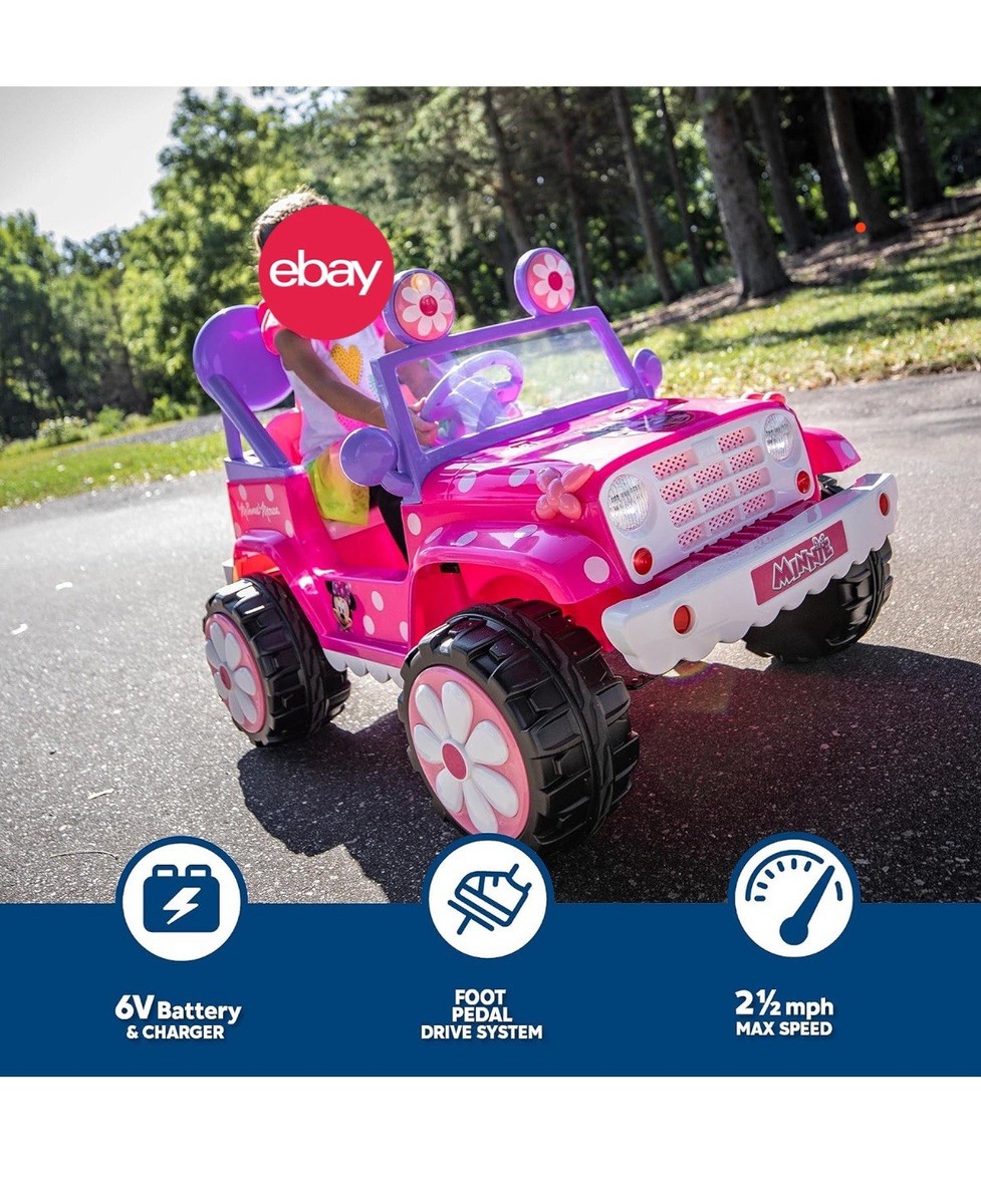 Kid Trax 6v Disney Minnie Mouse Flower Power 4x4 Powered