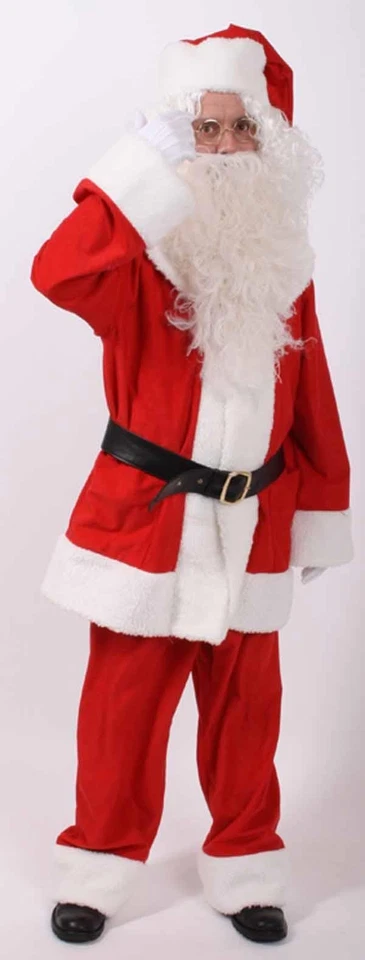 Nikolauskostüm Samt top Qualität Weihnachtsmann Anzug Santa Nikolaus Weihnachten - Bild 3 von 4
