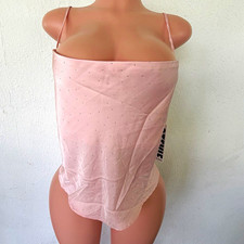 STEVIe by Steve Madden Women's Pink Solid Camisole Top L Adjustable Straps