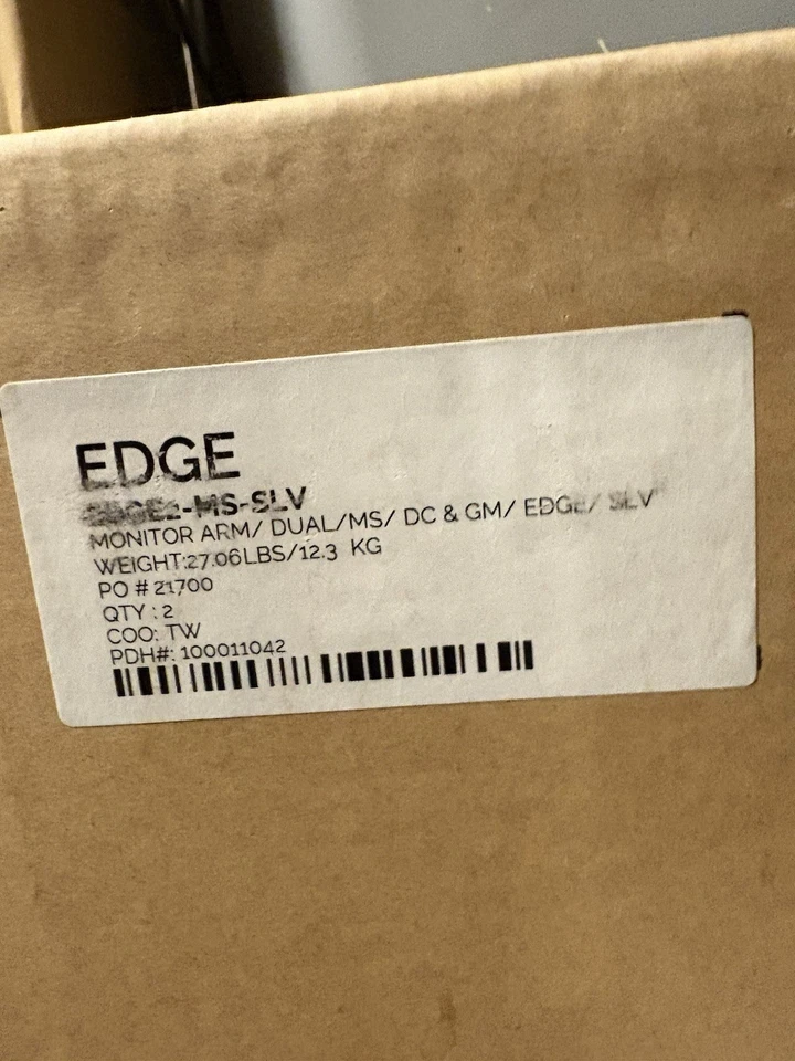 Two (2)Edge2 MSSLV Dual Monitor Mount Top Of The Line Must Sell. Total of 2 - Image 2 of 4