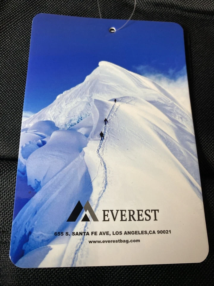 Mochila Everest Luggage parte inferior de gamuza - negra 13x17x6,5 Foto 3 de 4