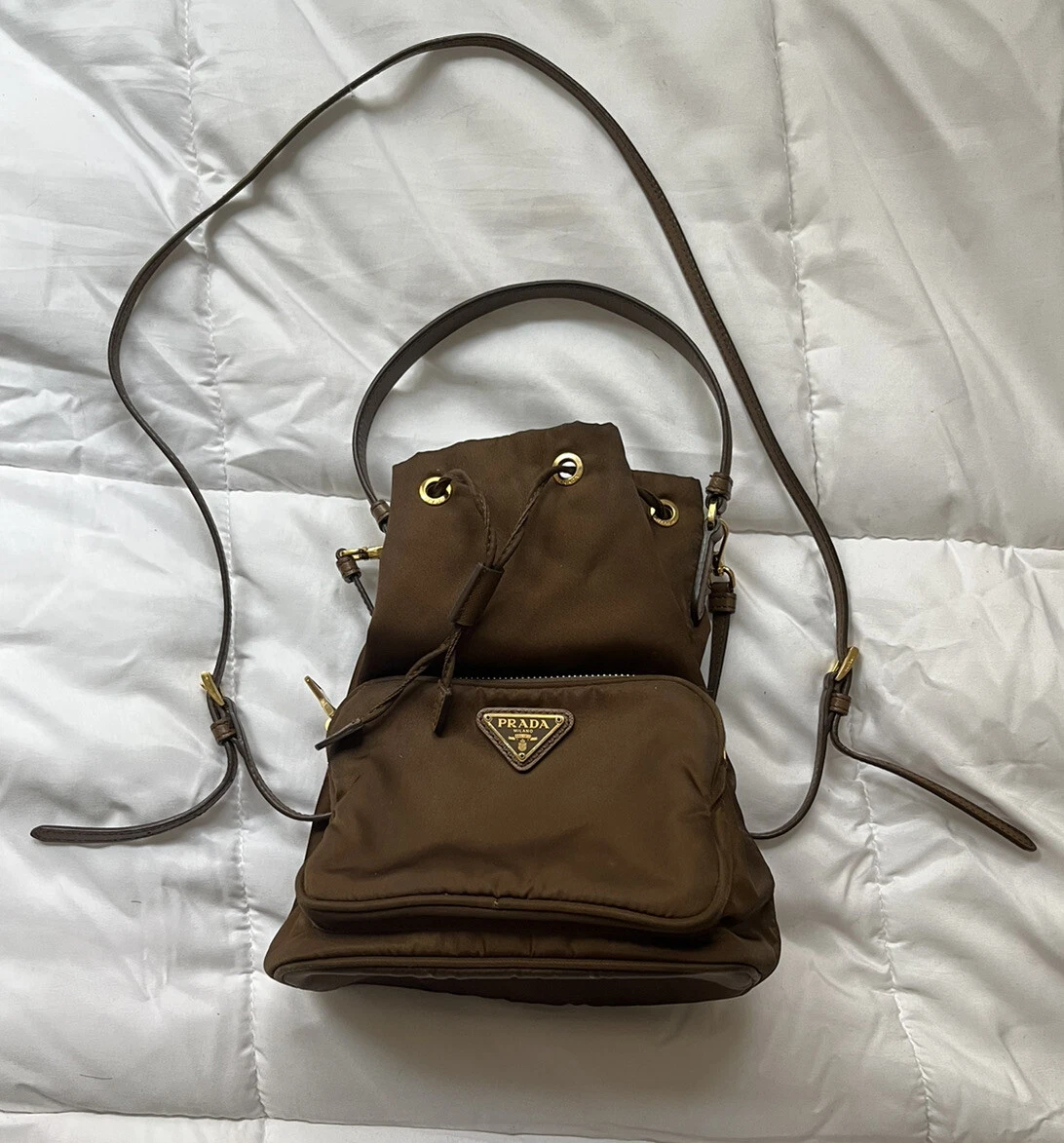 Prada Duet Bucket Bag in Green